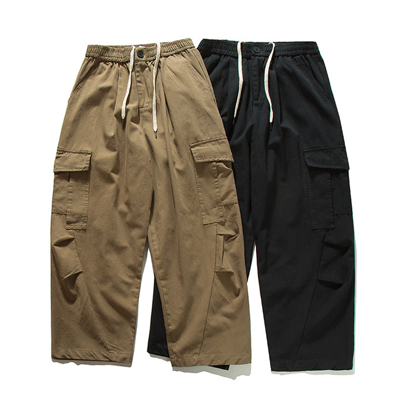 Men'S Fashion Trousers - Homens streetwear moda vintage solto casual