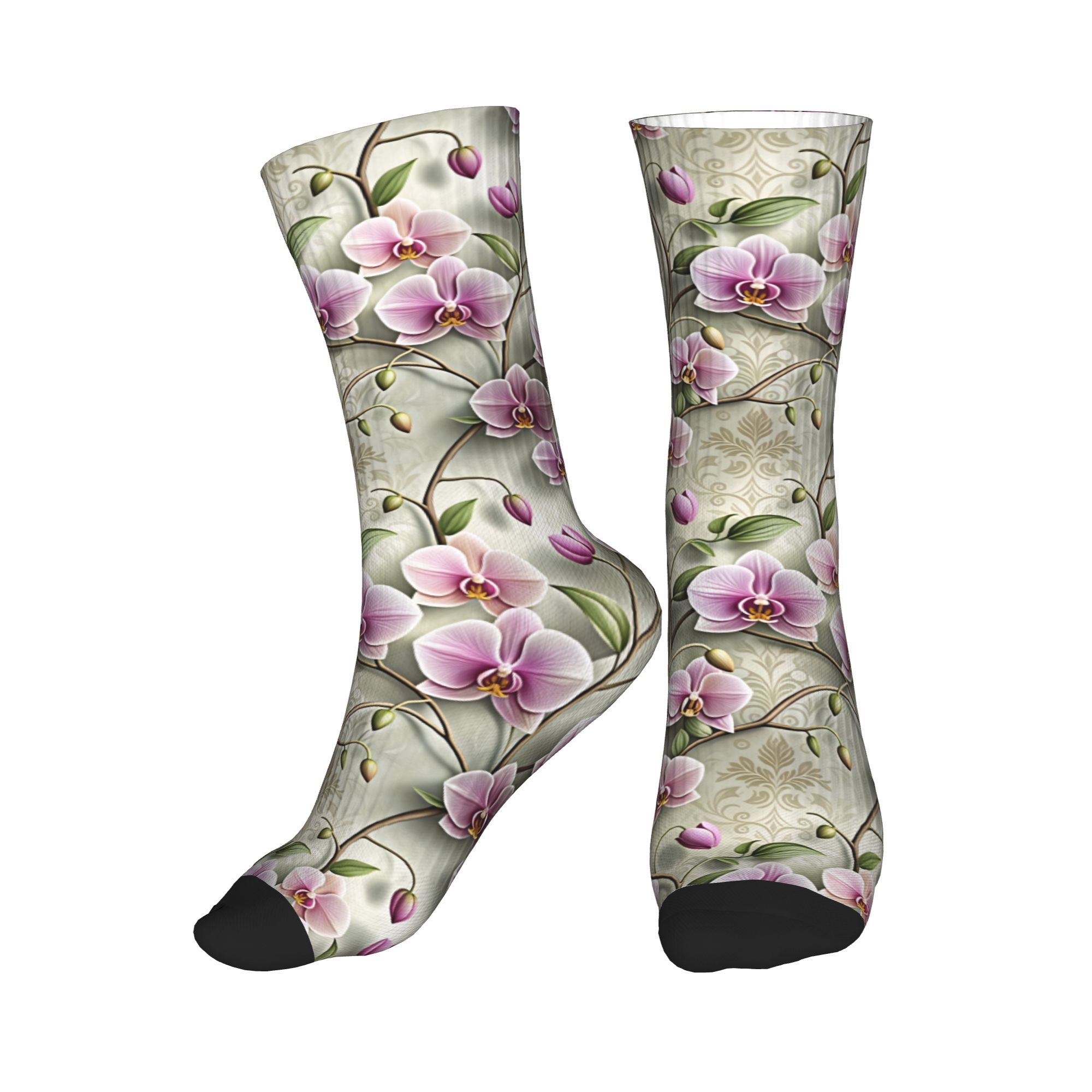 Men Fashion Vintage - Orquídea Lavanda Vintage Neutra em Relevo