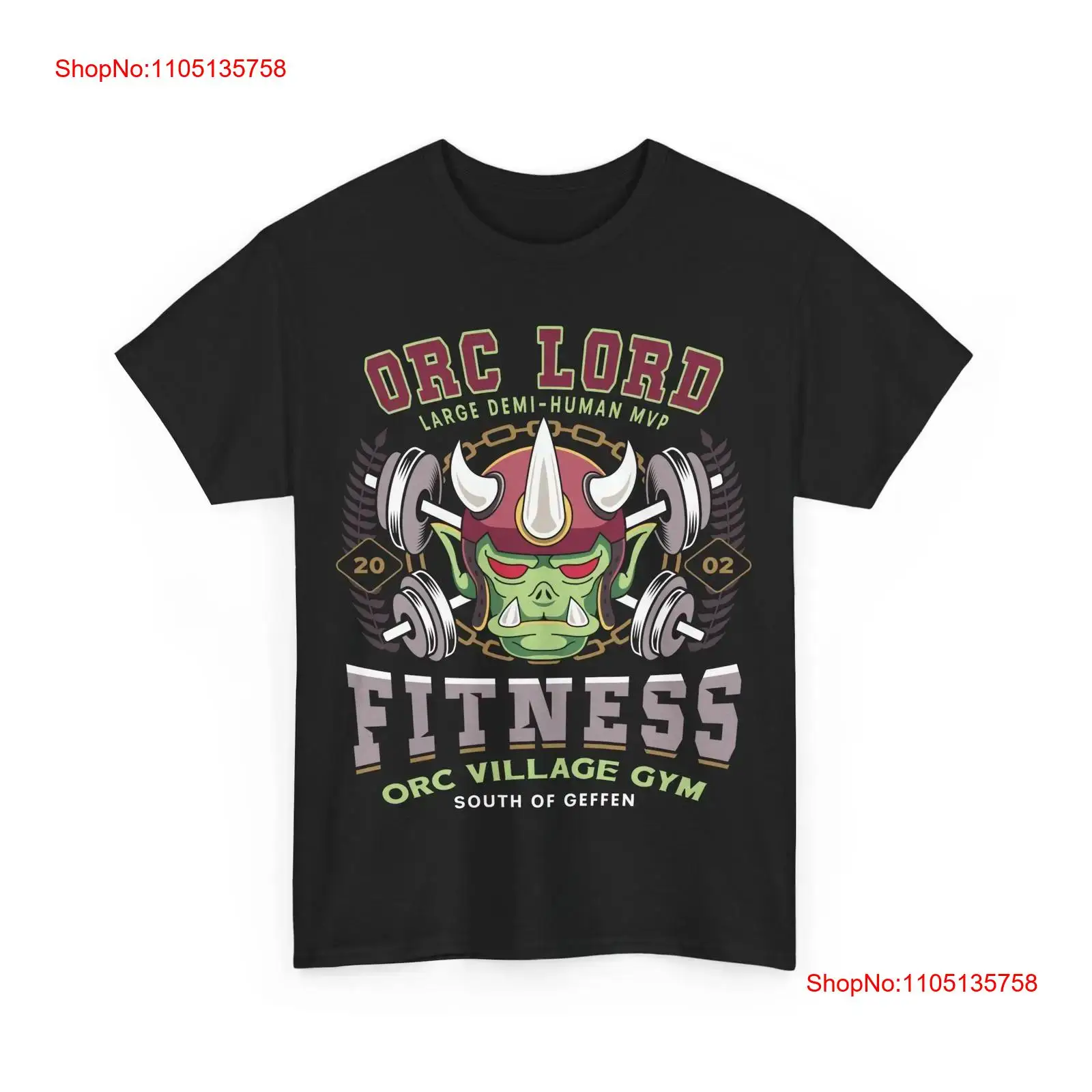 Men'S Fashion Online - Geffen orc village fitness t camisa