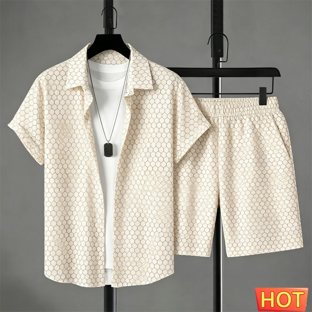 Men'S Fashion Usa - Conjunto de Camisa Masculina para o