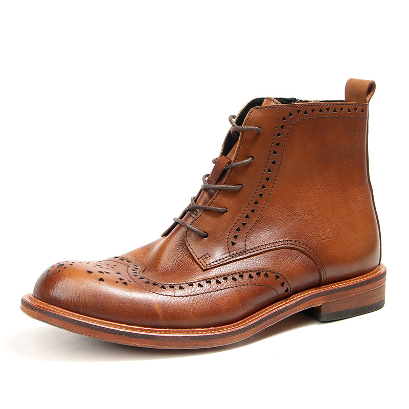 Men Fashion Vintage - Vintage masculino tornozelo chelsea botas de
