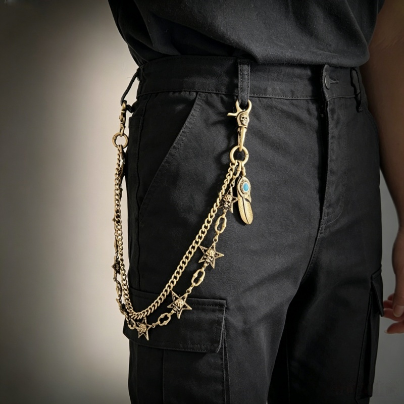 Men'S Fashion Trousers - Corrente de Cintura para Calças Hip