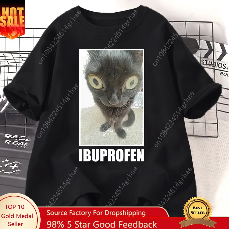 Men'S Fashion V Neck T Shirts - Camisetas Gráficas Engraçadas de Gato com