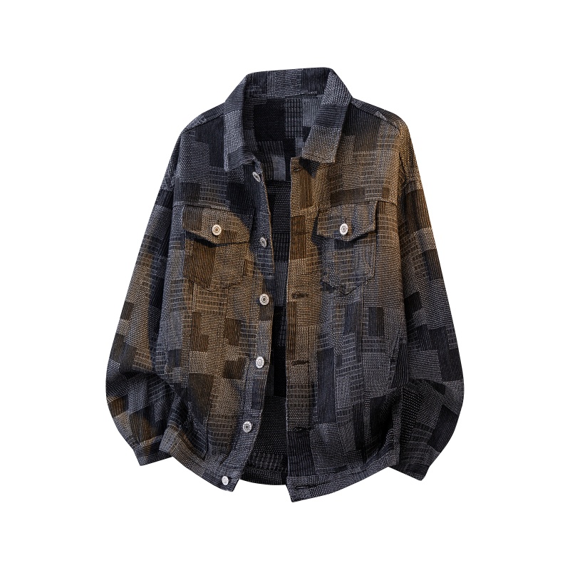 Mens Fashion Denim Jacket - 2026 primavera homens lavado denim jaqueta