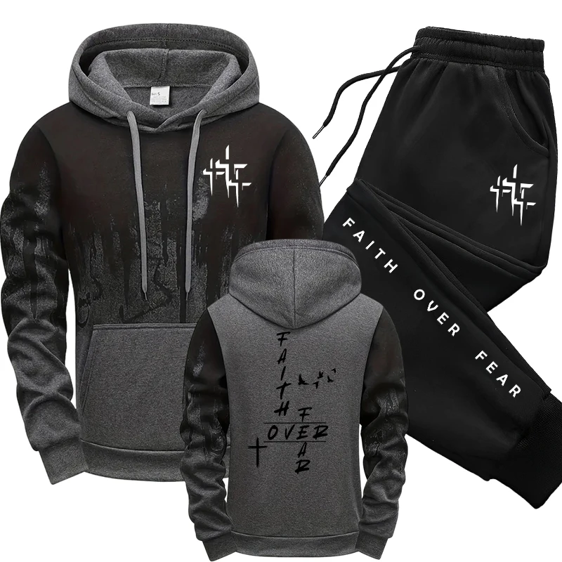 Men'S Fashion Usa - Conjunto de Agasalho Masculino 2 Peças: