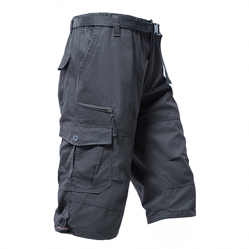 Men'S Fashion Loose Pants - Calças 3/4 de Algodão Masculinas, Soltas,