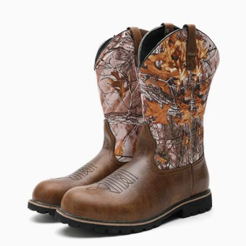 Men Fashion Vintage - Botas Masculinas Clássicas de Couro com