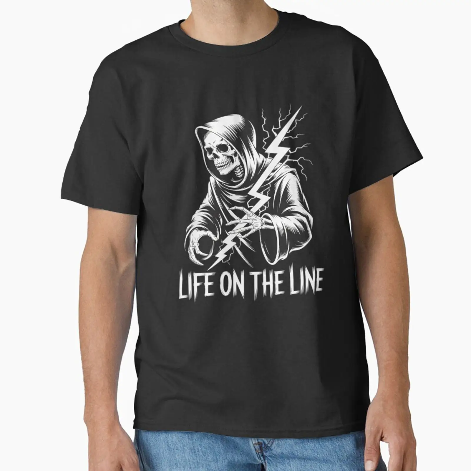 Men'S Fashion Online - Camiseta clássica Life On The Line