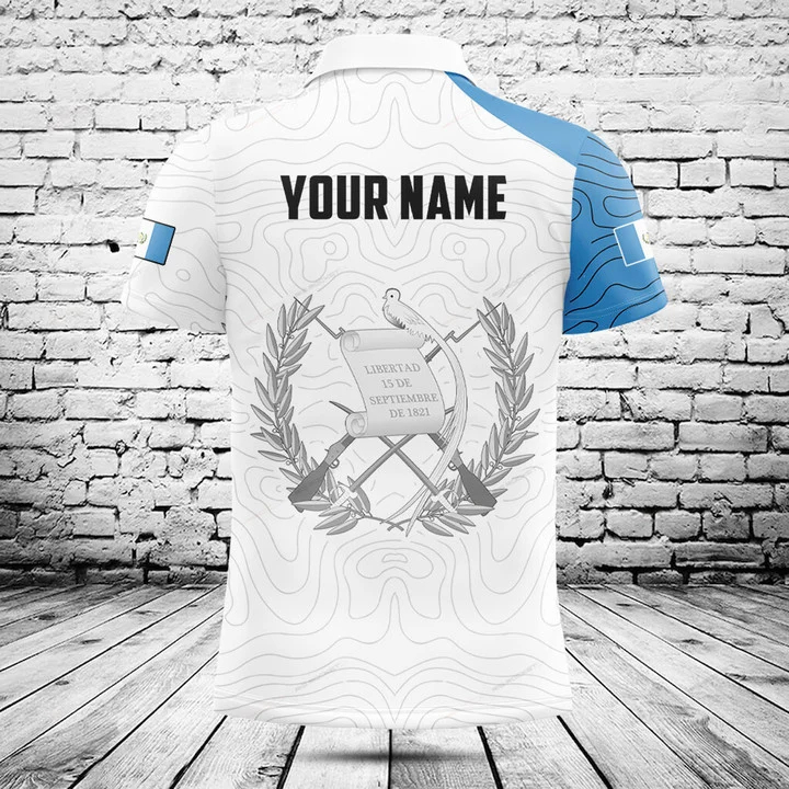 Men'S Fashion Guatemala - Camisa Polo Gráfica com Nome Personalizado