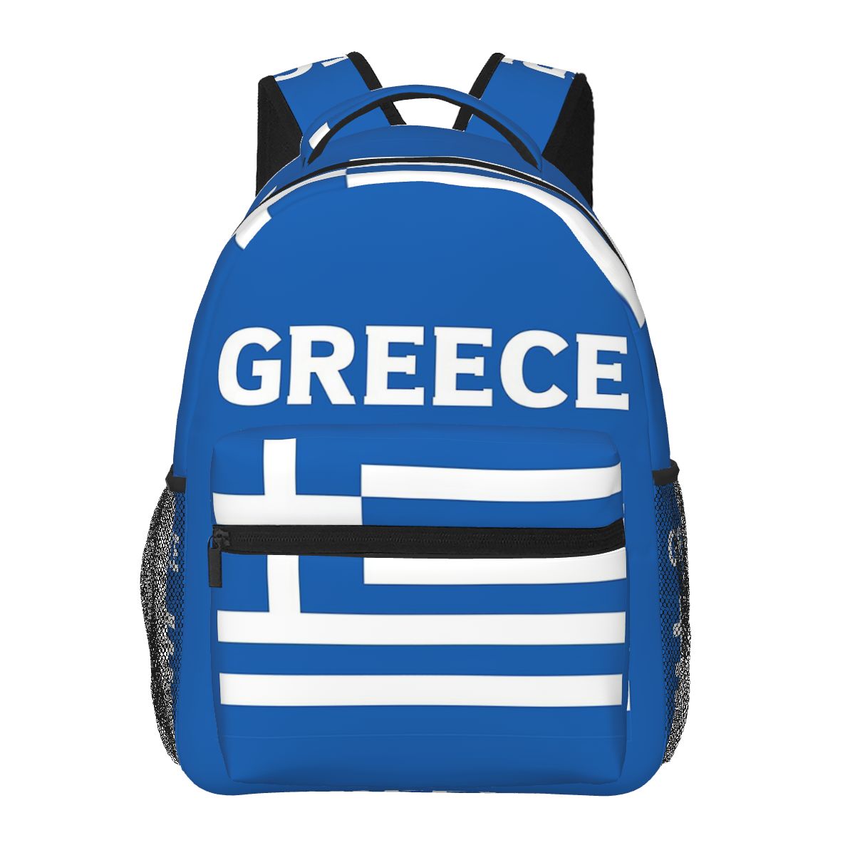 Men'S Fashion Greece - Mochila escolar com bandeira grega da