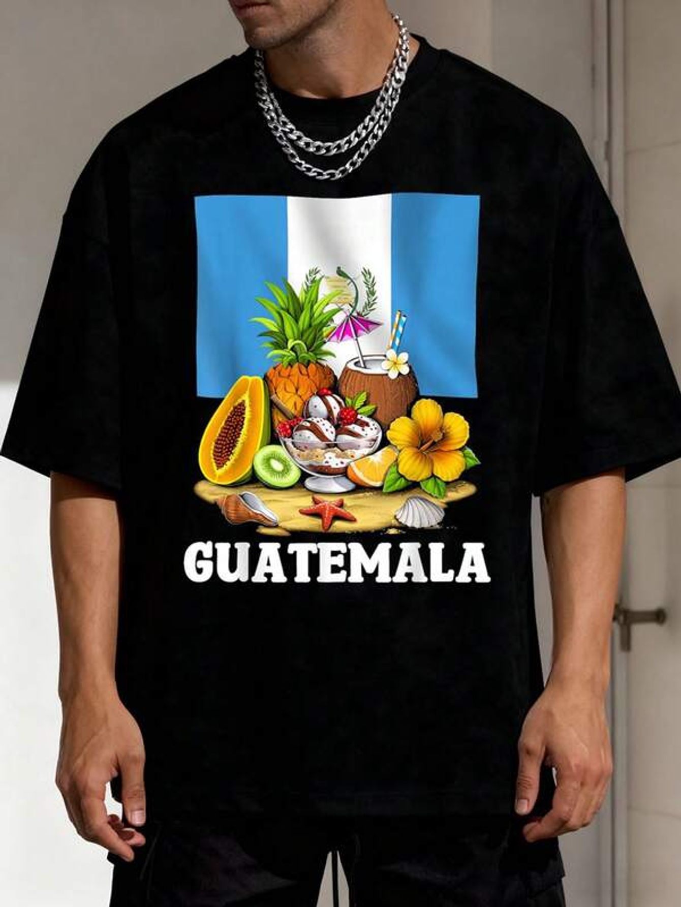 Men'S Fashion Guatemala - Camiseta de Viagem Guatemala com Estampa