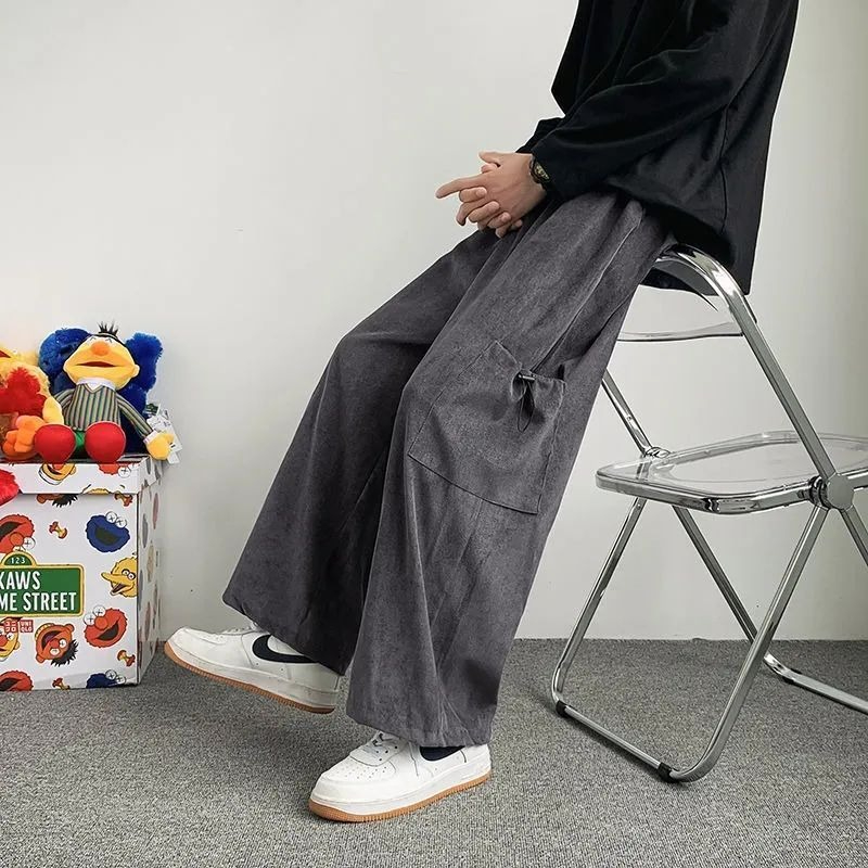 Calças Cargo Masculinas de Per - Men'S Fashion Trousers avaliação e preço