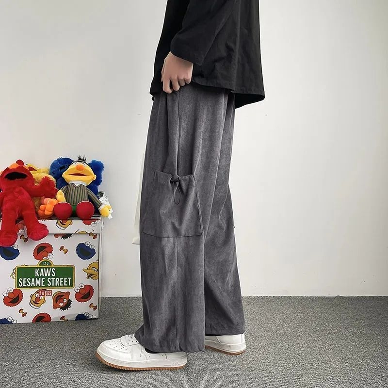 Calças Cargo Masculinas de Per - Men'S Fashion Trousers avaliação e preço