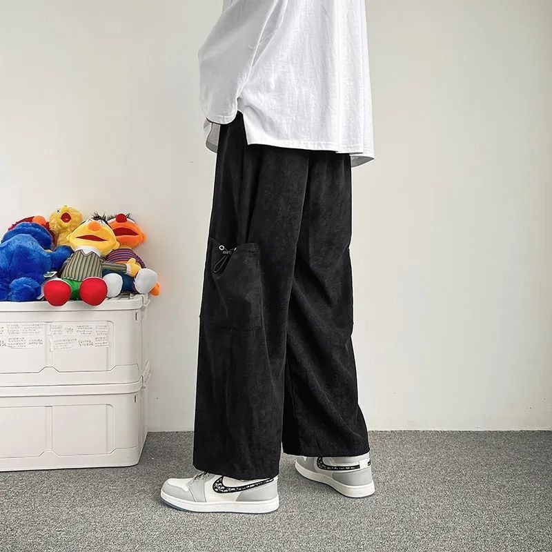 Calças Cargo Masculinas de Per - Men'S Fashion Trousers avaliação e preço