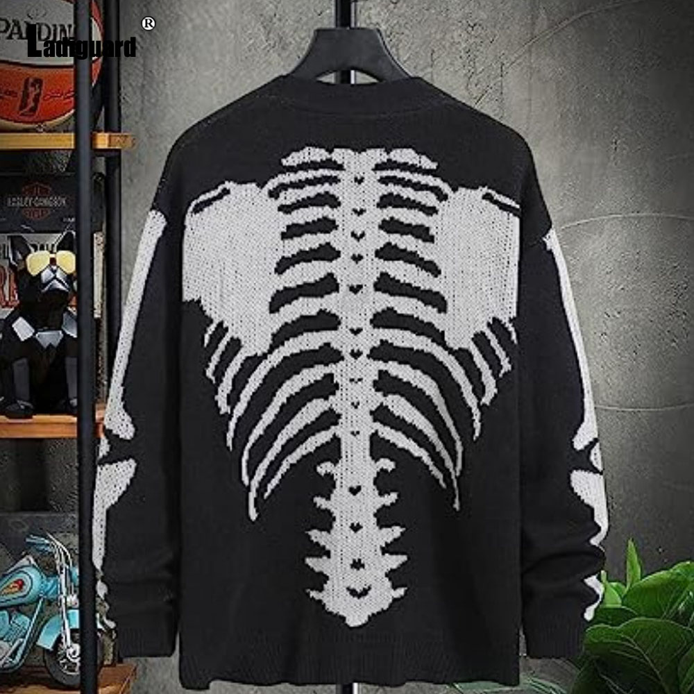 Ladguard-Suéter masculino de m - Men'S Fashion V Neck Sweater avaliação e preço