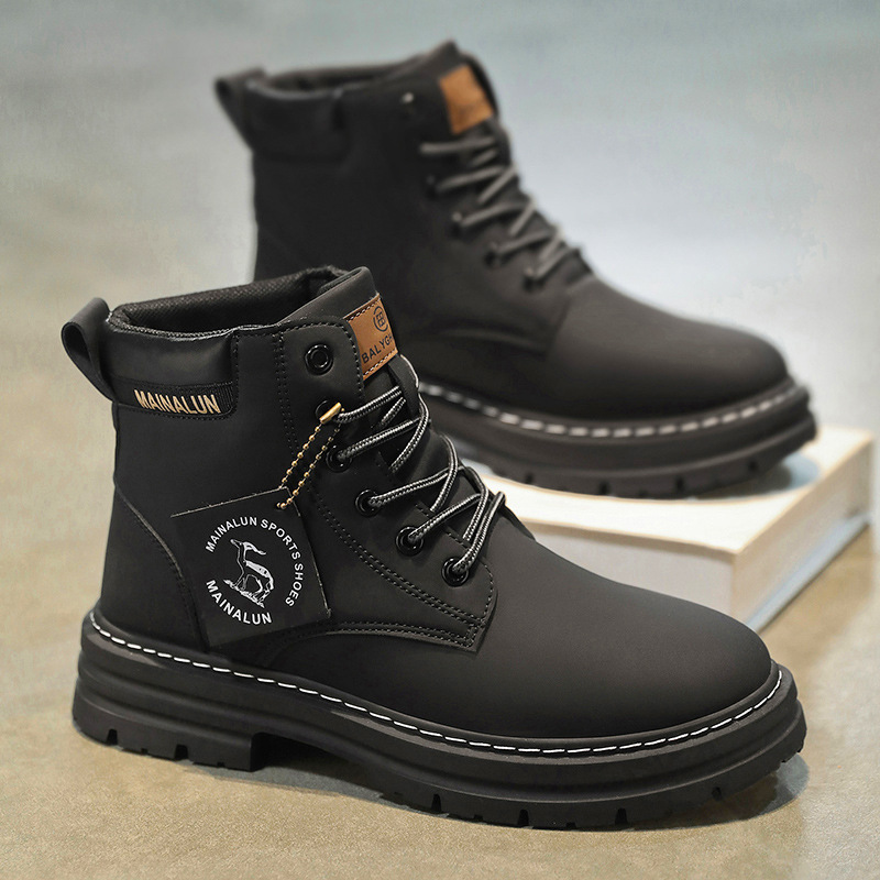 Clássico masculino botas de ca - Yellow Men'S Fashion avaliação e preço
