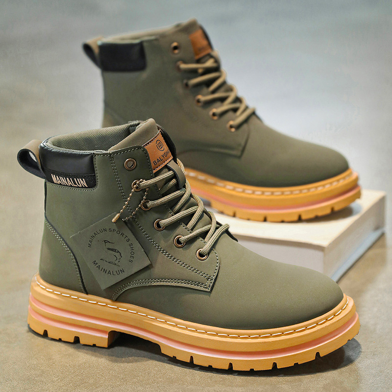 Clássico masculino botas de ca - Yellow Men'S Fashion avaliação e preço