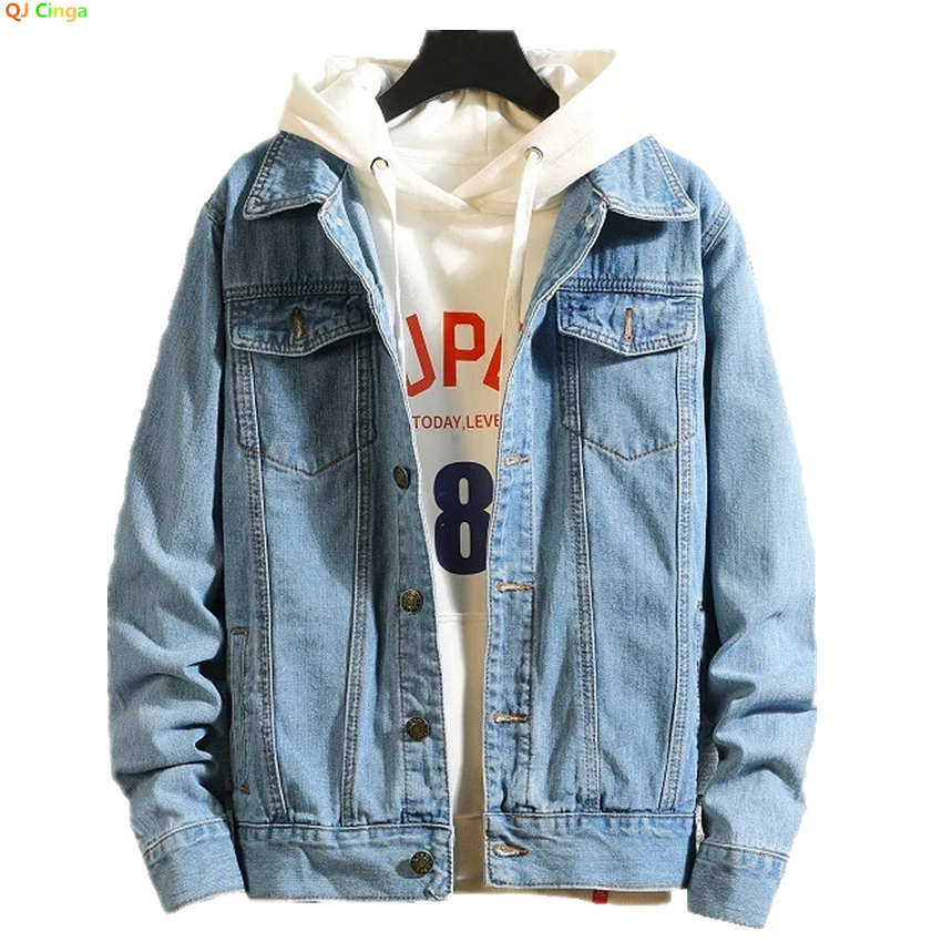 Jaqueta Jeans Masculina Azul E - Mens Fashion Denim Jacket avaliação e preço