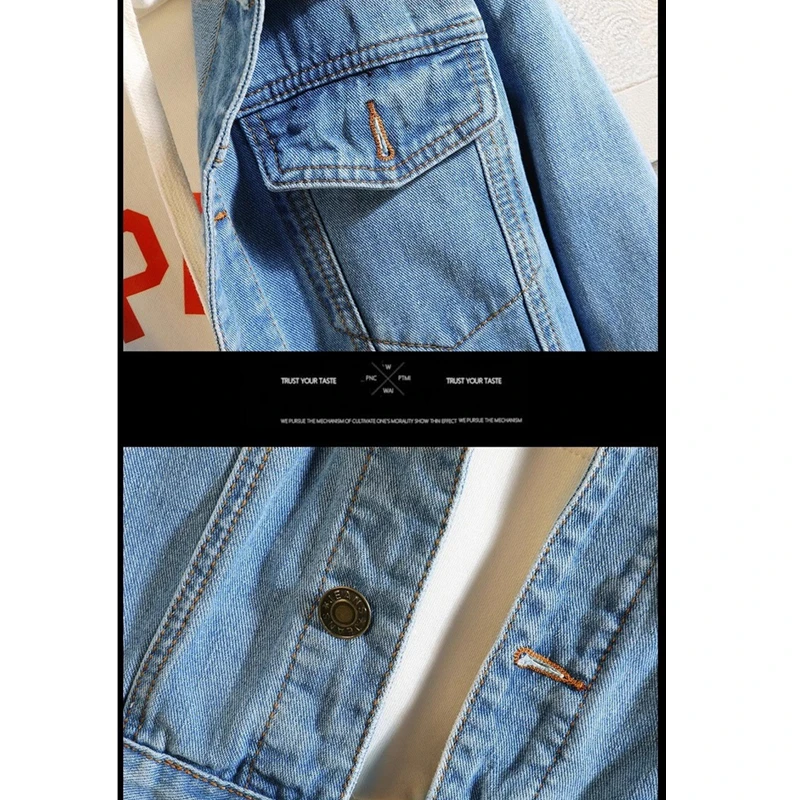 Jaqueta Jeans Masculina Azul E - Mens Fashion Denim Jacket avaliação e preço