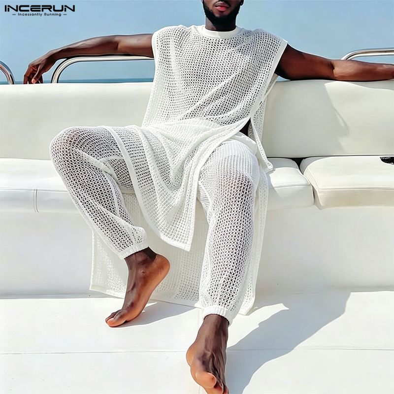 Conjuntos Masculinos INCERUN:  - Mens Fashion Summer avaliação e preço