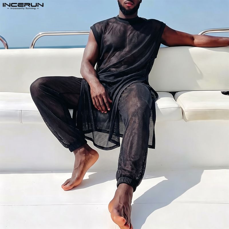 Conjuntos Masculinos INCERUN:  - Mens Fashion Summer avaliação e preço