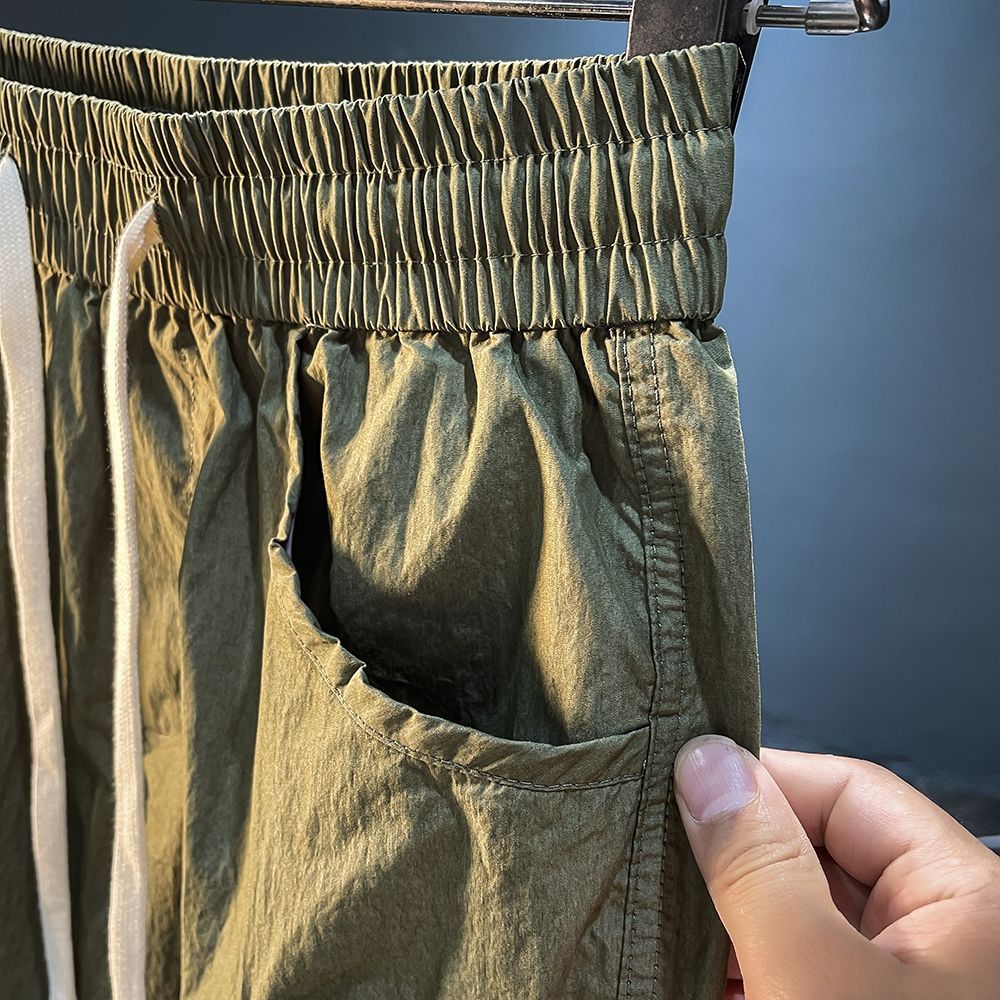 Bermuda cargo masculina, cintu - Men'S Fashion Loose Pants avaliação e preço