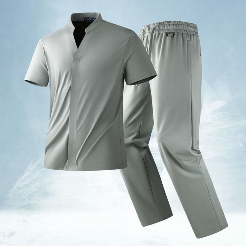 Conjunto Esportivo Casual Masc - Men'S Fashion V Neck T Shirts avaliação e preço