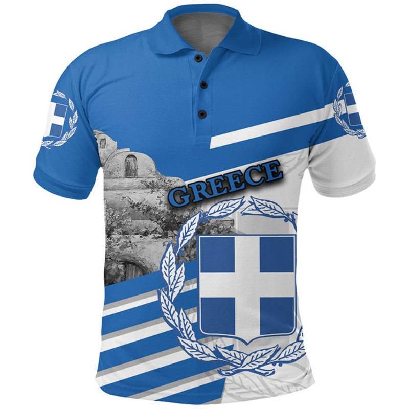 Grécia bandeira mapa 3d impres - Men'S Fashion Greece avaliação e preço