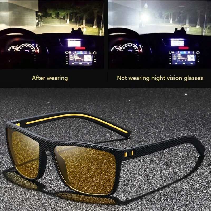 Óculos de Visão Noturna Vintag - Yellow Men'S Fashion avaliação e preço