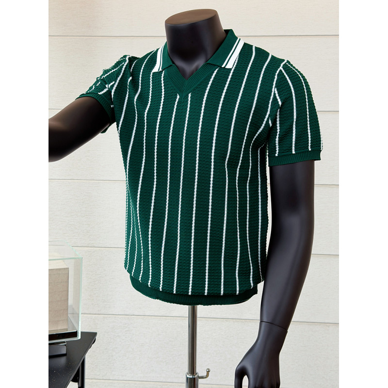 Camisa Polo Masculina de Verão - Men'S Fashion V Neck T Shirts avaliação e preço