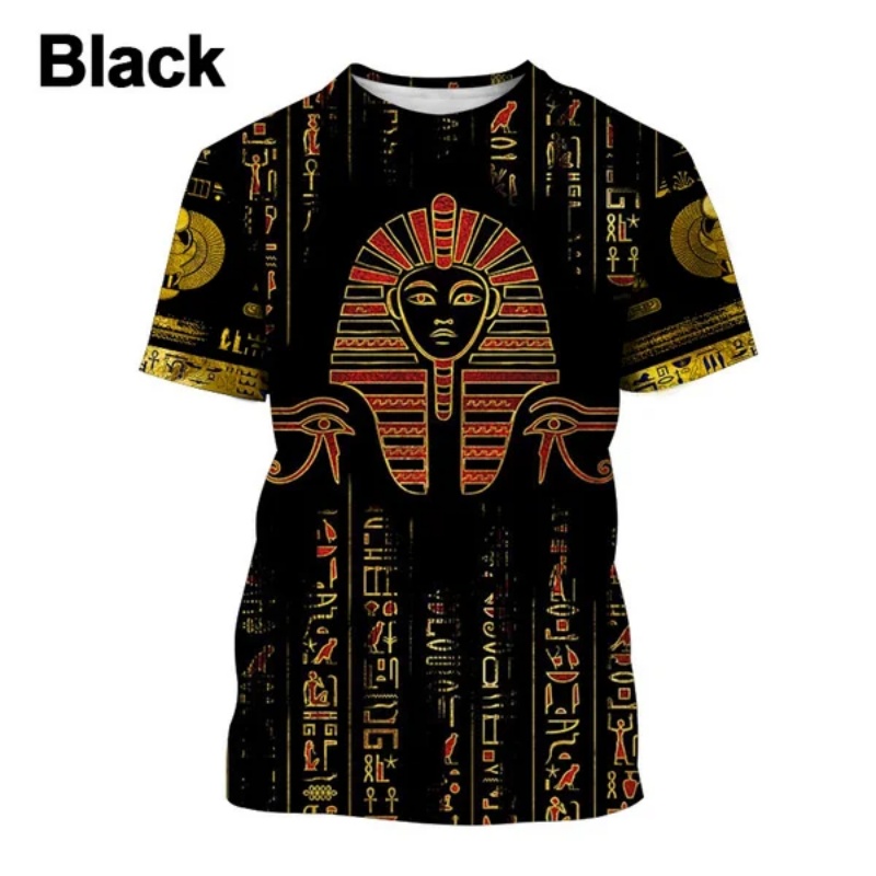 3d impresso faraó anubis camis - Men Fashion Egypt avaliação e preço