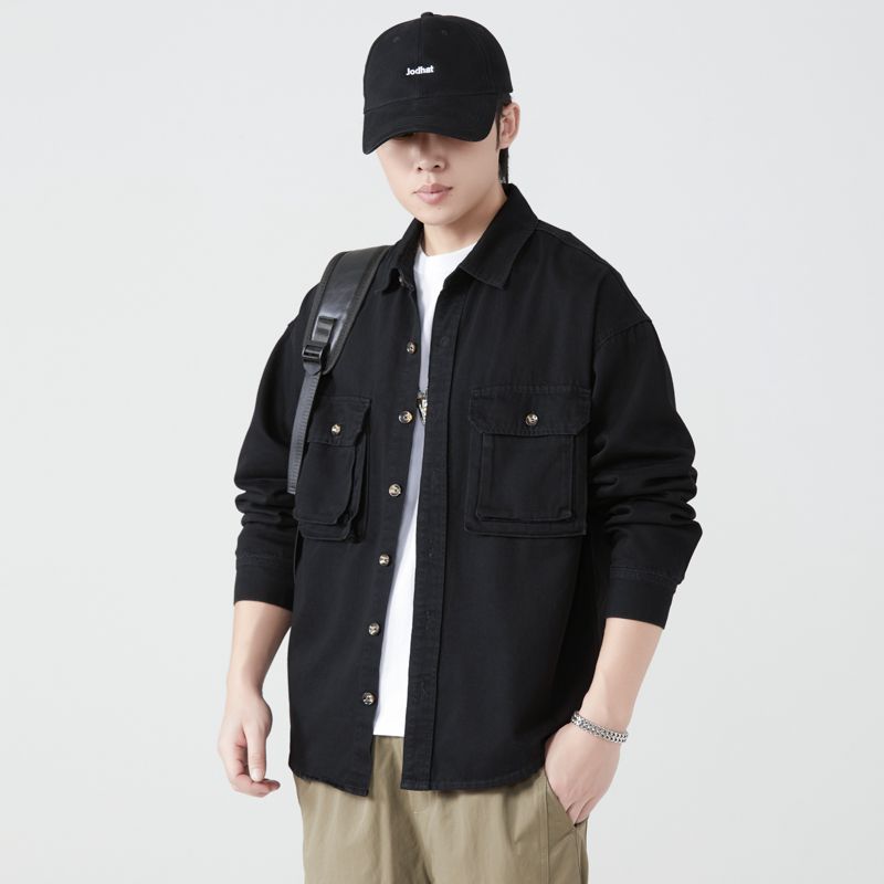 Camisas de ferramentas de algo - Mens Fashion Denim Jacket avaliação e preço