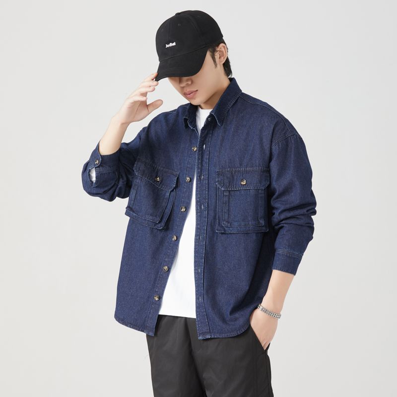 Camisas de ferramentas de algo - Mens Fashion Denim Jacket avaliação e preço