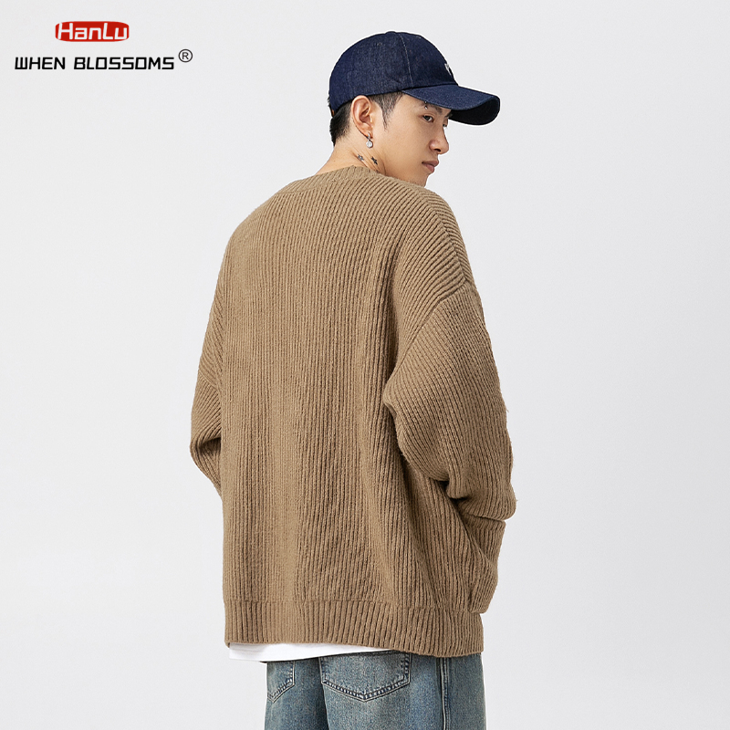 Cardigã masculino de peito úni - Men'S Fashion V Neck Sweater avaliação e preço