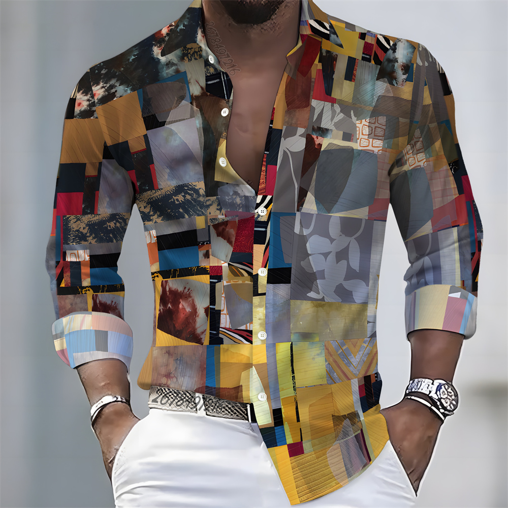 Camisa Masculina de Manga Long - Mens Fashion Summer avaliação e preço