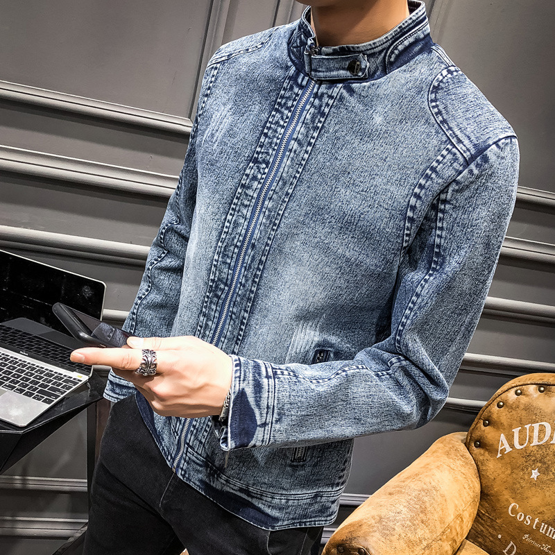 Jaquetas Jeans Masculinas Casu - Mens Fashion Denim Jacket avaliação e preço