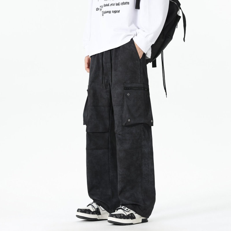 Bolso elástico de cintura alta - Men'S Fashion Trousers avaliação e preço
