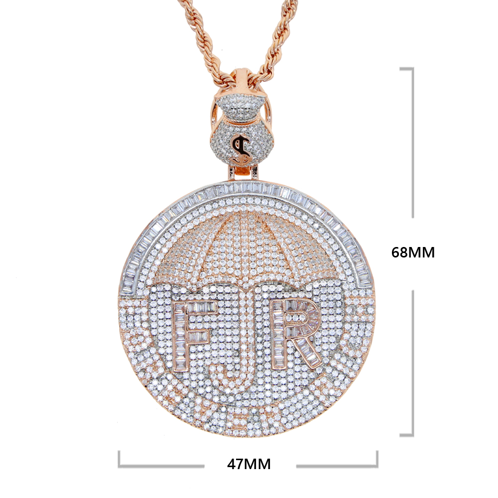 Iced para fora bling cz carta  - Men'S Fashion Umbrella avaliação e preço