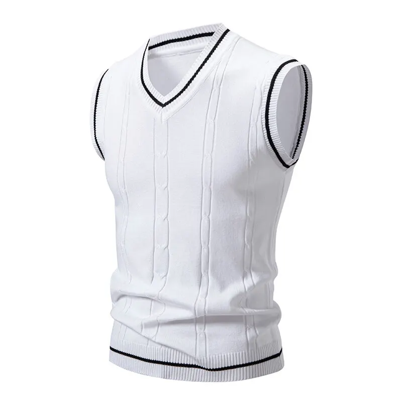 Outono masculino com decote em - Men'S Fashion V Neck Sweater avaliação e preço