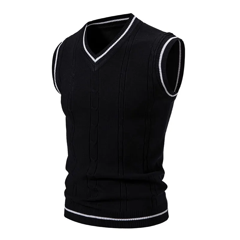 Outono masculino com decote em - Men'S Fashion V Neck Sweater avaliação e preço