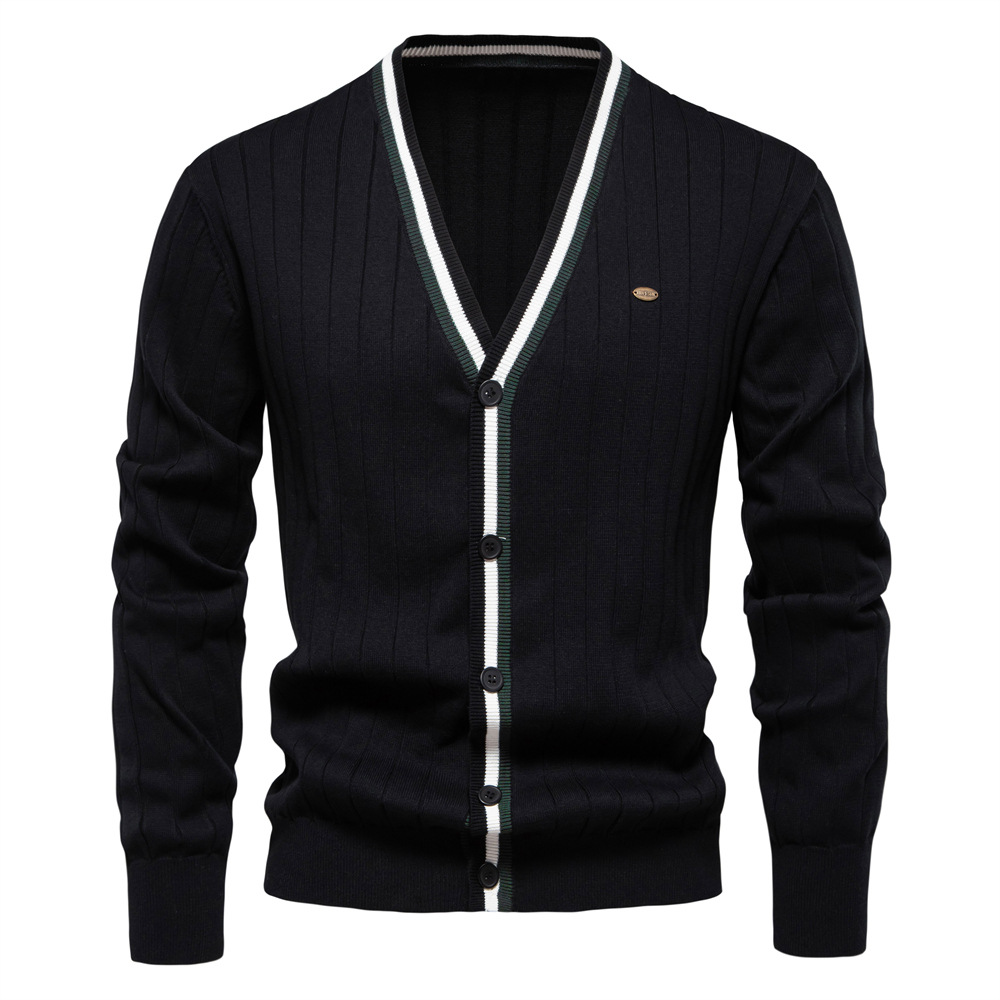 Nova Moda 2026 Outono Inverno  - Men'S Fashion V Neck Sweater avaliação e preço