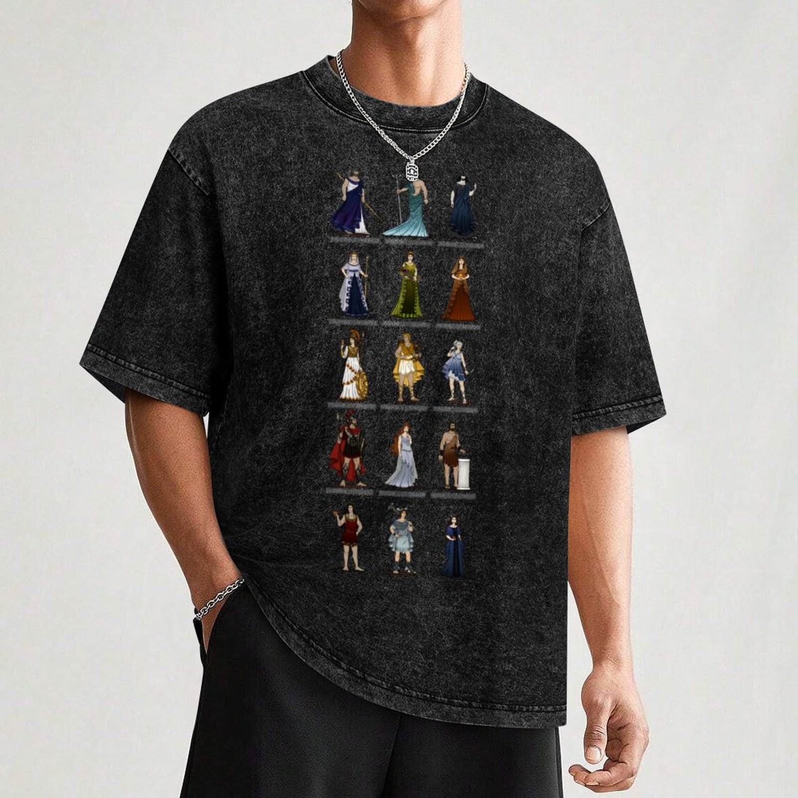 Camiseta com estampa de deuses - Men'S Fashion Greece avaliação e preço