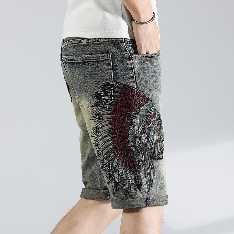 Rasgado Gráfico Calça Jeans Cu - Men'S Fashion Loose Pants avaliação e preço