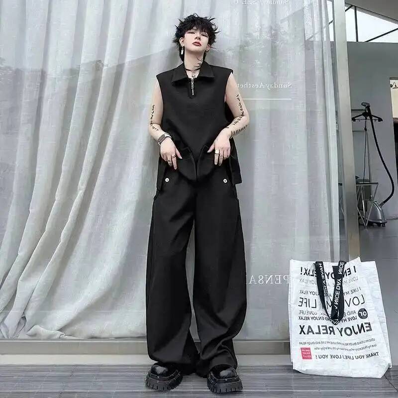 Colete LUZHEN 2026: Novo Conju - Men'S Fashion Loose Pants avaliação e preço
