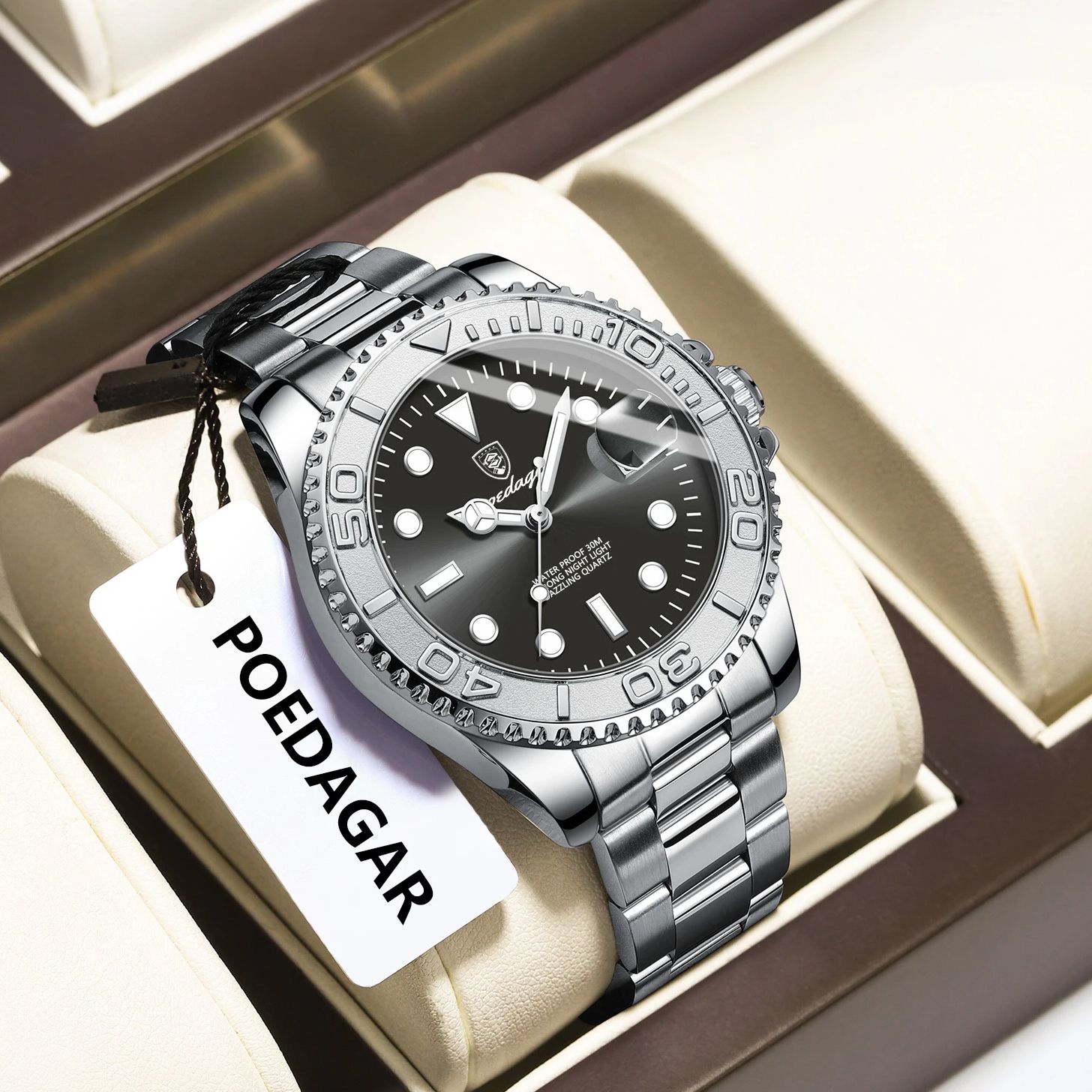 Poedagar na moda esporte homem - Mens Fashion Bracelet avaliação e preço