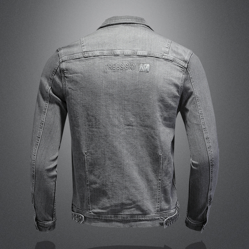 Jaqueta jeans de peito único m - Mens Fashion Denim Jacket avaliação e preço