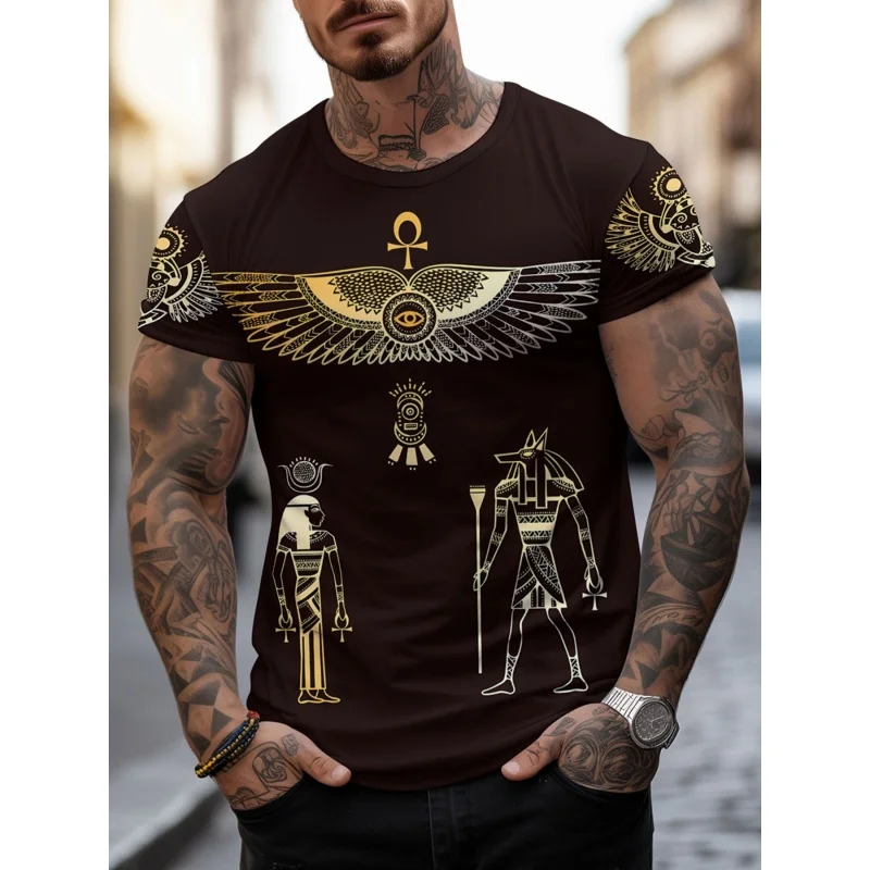 Camiseta gráfica do antigo Egi - Men Fashion Egypt avaliação e preço