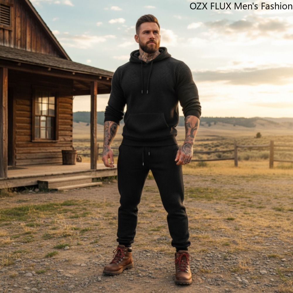 Conjunto Esportivo Masculino 3 - Men'S Fashion All Black Outfit avaliação e preço