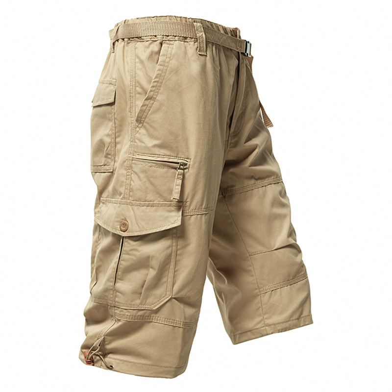 Calças 3/4 de Algodão Masculin - Men'S Fashion Loose Pants avaliação e preço