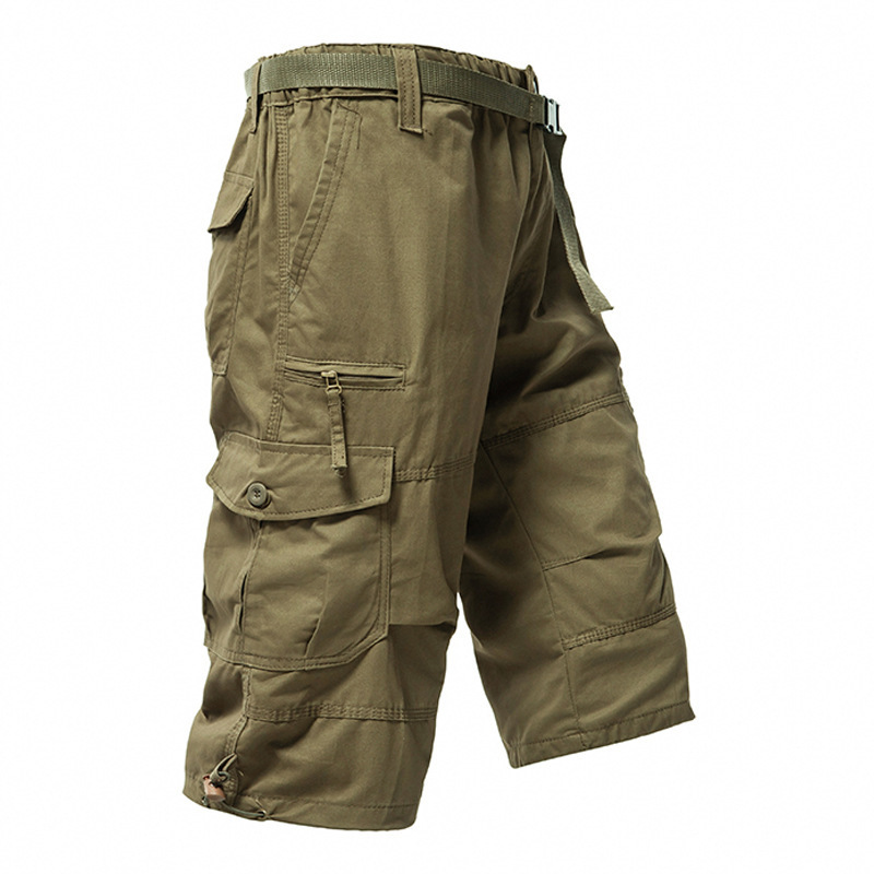 Calças 3/4 de Algodão Masculin - Men'S Fashion Loose Pants avaliação e preço